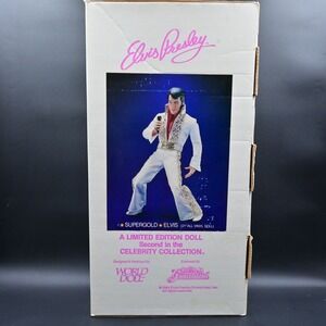 World Doll Elvis Presley Supergold Vinyl Doll First In Collection World Doll LE